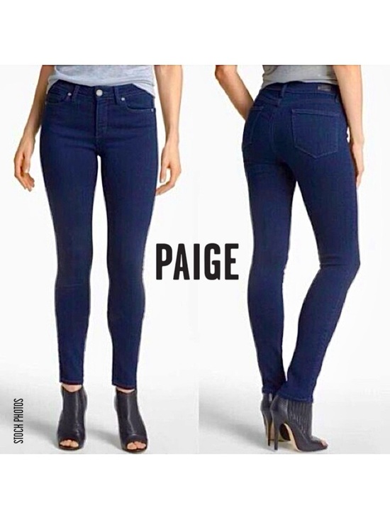 PAIGE Denim - PAIGE Verdugo Ultra Skinny Emma Dark Wash Mid-Rise Jeans (28)